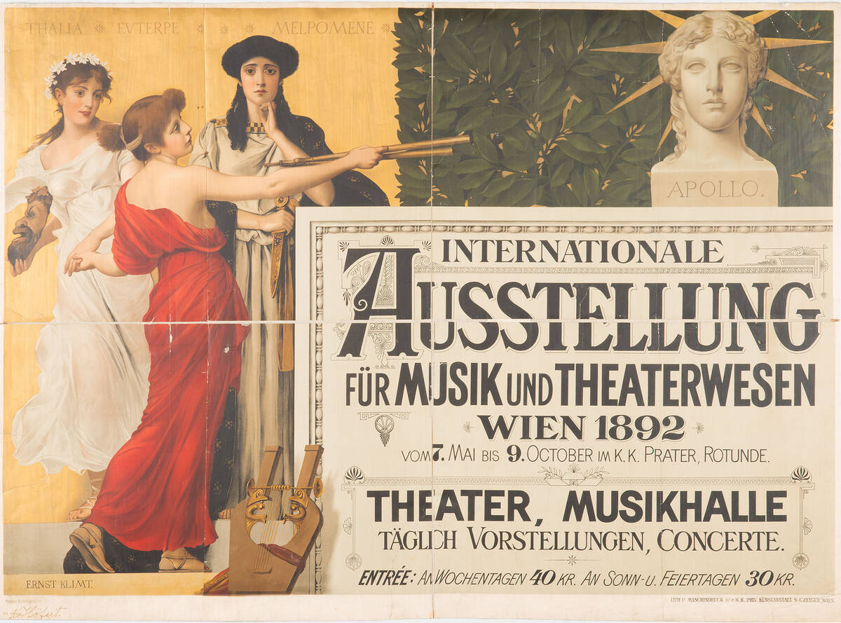Ernst und Gustav Klimt, Plakat für die