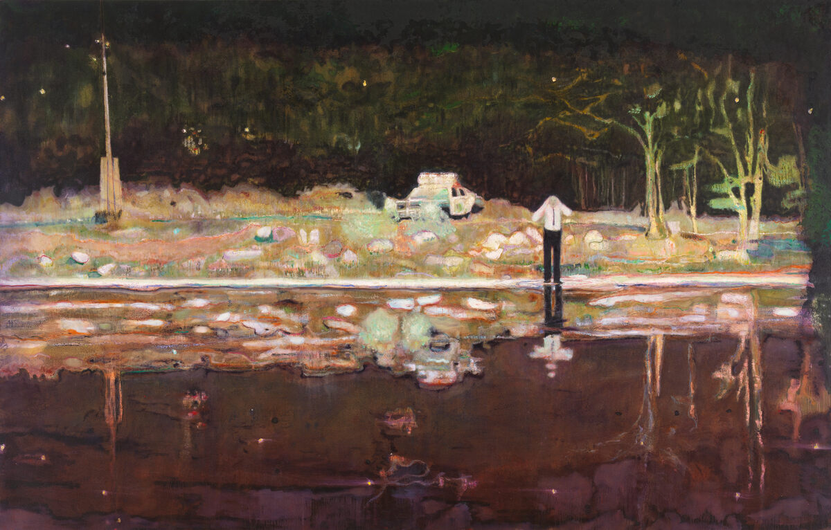 Peter Doig, Echo Lake, 1998, Öl auf Leinwand, 230