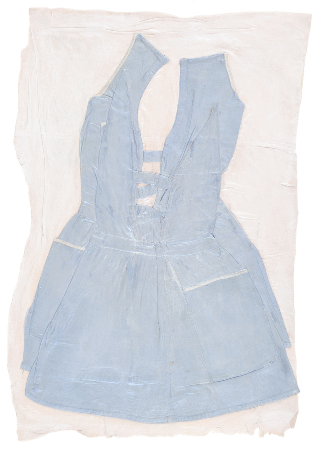 Heidi Bucher Blaues Kleidchen, 1978 Textil,