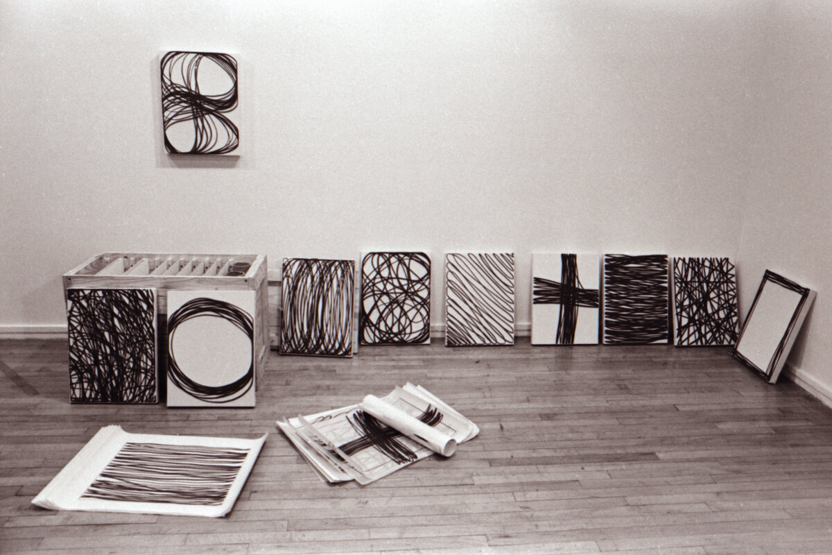 Gary Kuehn bei der Installation des «Box Piece»