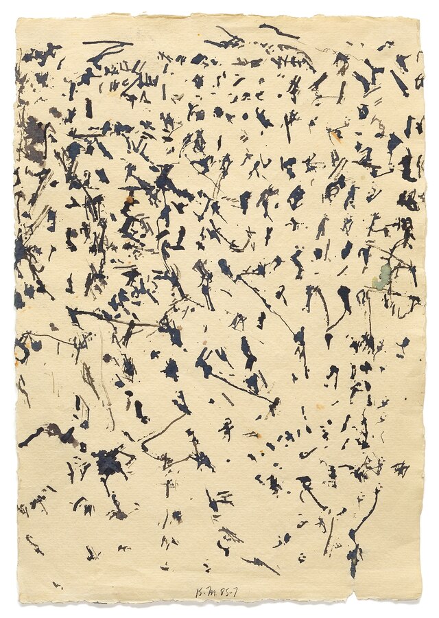 Brice Marden, Shell Drawing 2, 1985-1987, Tinte