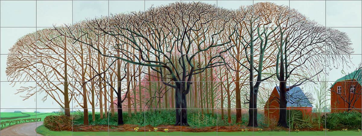 David Hockney, Bigger Trees near Warter or / ou