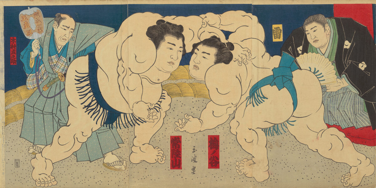 Gyokuha, Sumo-Kampf zwischen Hitachiyama und