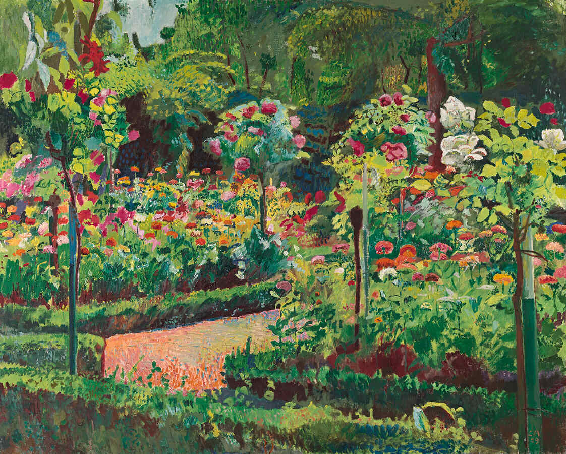 Cuno Amiet, Der grosse Garten, 1929, Öl auf