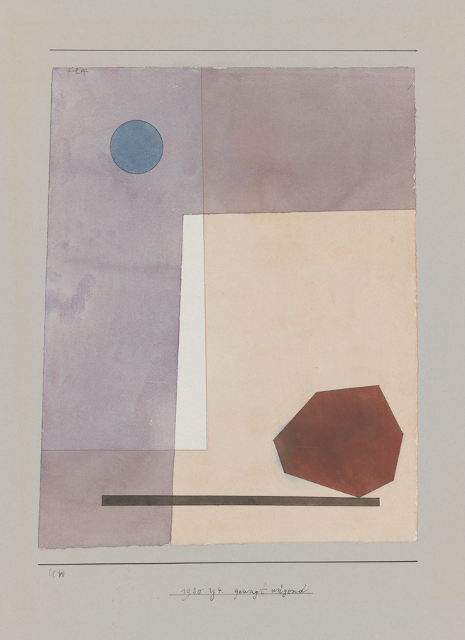 Paul Klee, gewagt wägend , 1930, Aquarell und