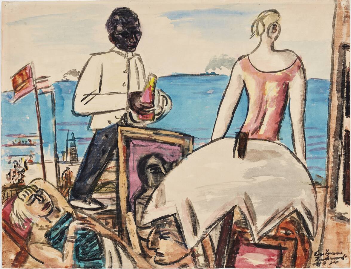 Max Beckmann, "Zandvoordt Strandcafé", 1934,