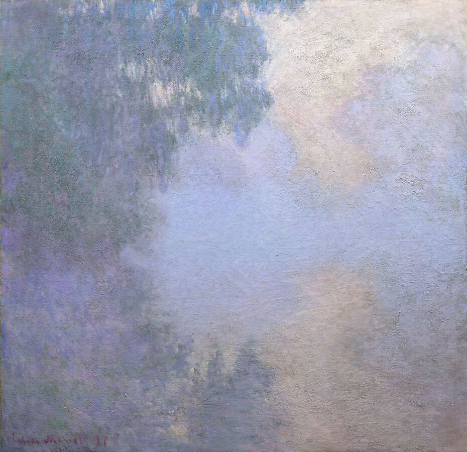  Claude Monet, Arm der Seine bei Giverny im Nebel,