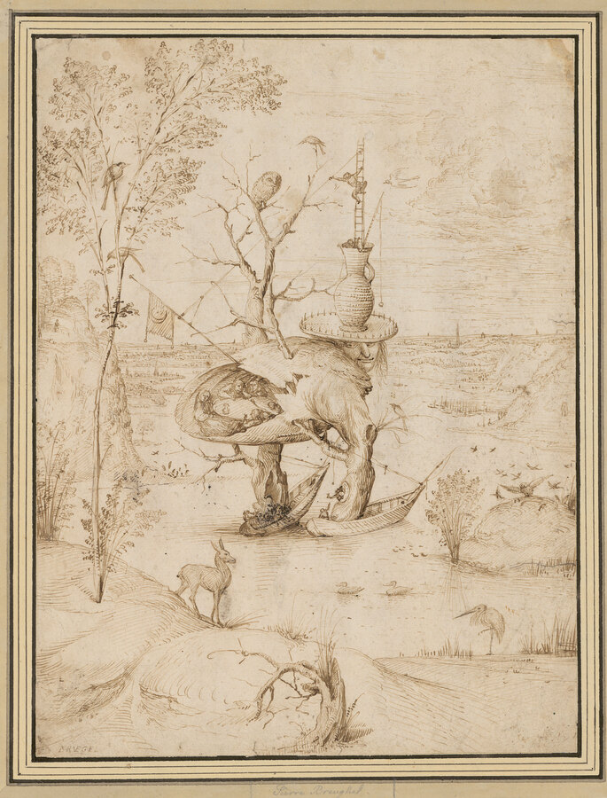 Hieronymus Bosch, Der Baummensch , um 1500-1510,