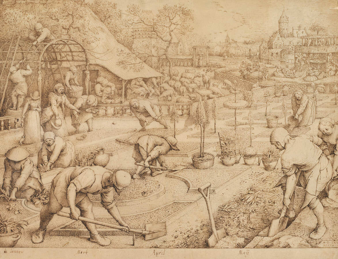 Pieter Bruegel d. Ä., Der Frühling, 1565, 22 x 29