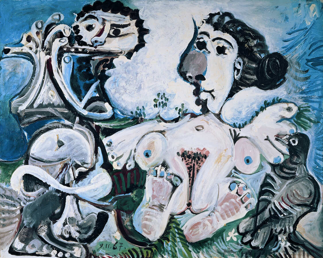 Pablo Picasso, Nackte Frau mit Vogel und