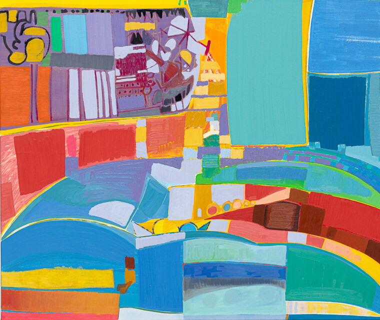 Olivia Kaiser, 'Playhouse', 2023, 120 x 101 cm, Öl