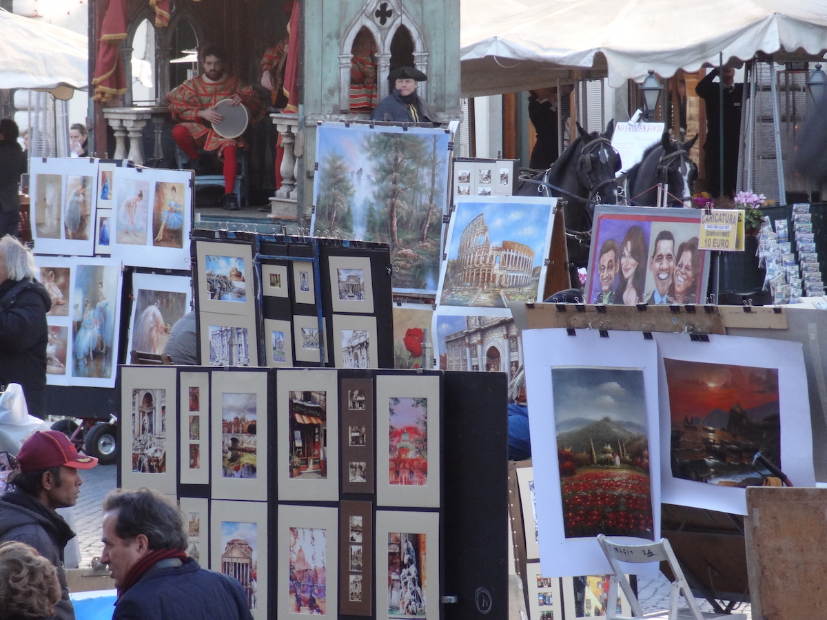 Piazza Navona: was ist real, was gemalt? (© MPS)