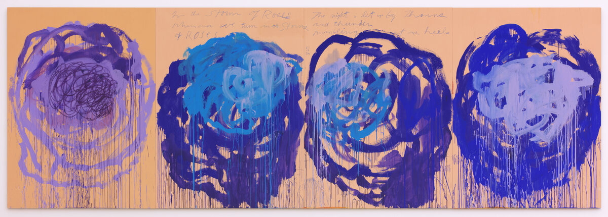 Cy Twombly „Untitled (Roses)“, 2008, 4 Teile;