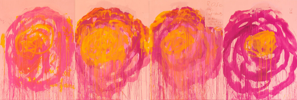 Cy Twombly „Untitled (Roses)“, 2008, 4 Teile;