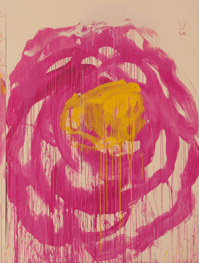 Detail (rechts), Cy Twombly „Untitled (Roses)“,