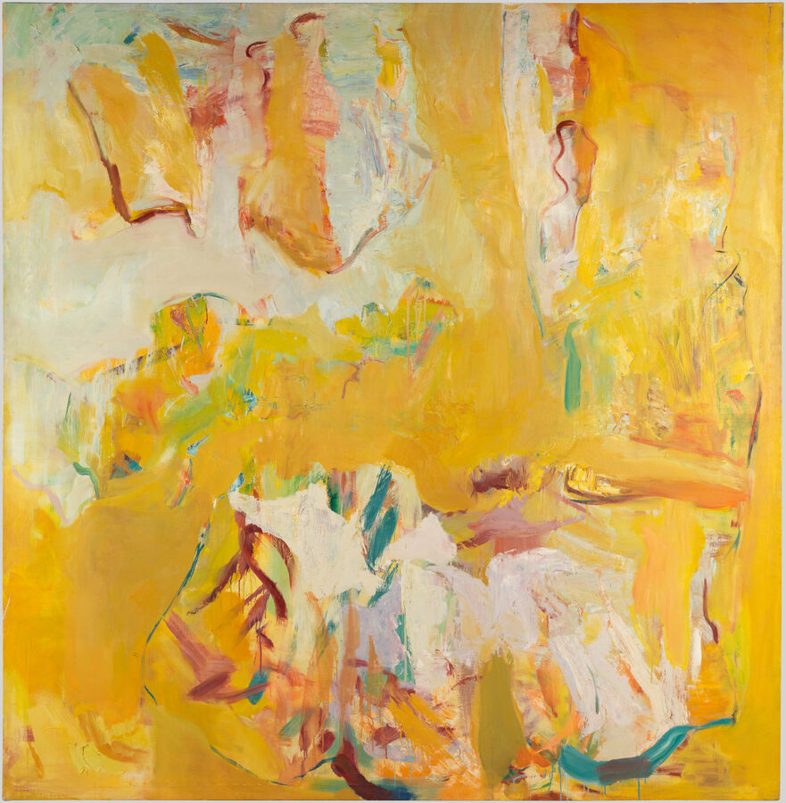 Shirley Jaffe, "Arcueil Yellow", 1956, Öl auf