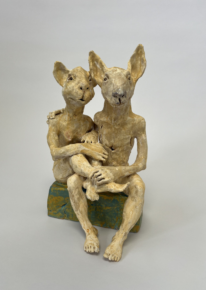 Ruta Jusionyte: Couple de chats, Terra Cotta (Bild: Jusionyte)