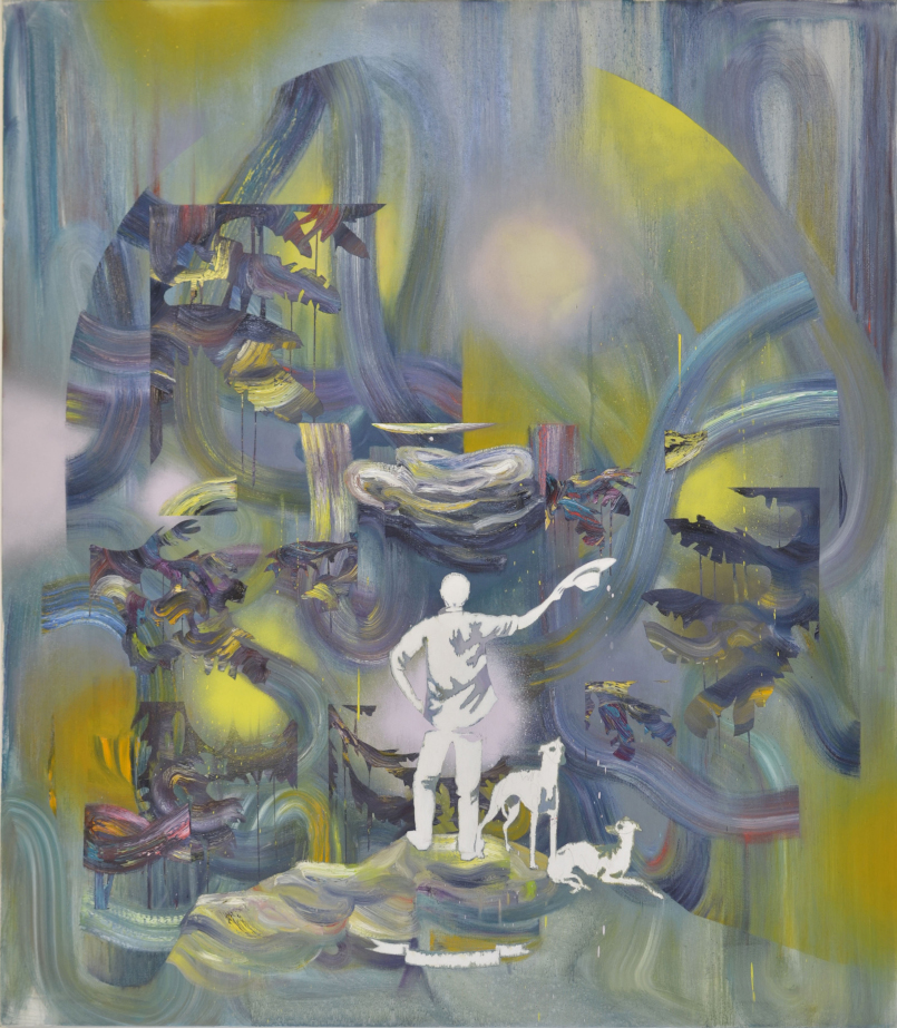 Matthias Moravek: Chapeau, Öl auf Leinwand, 2015 (Courtesy Galerie Greulich)