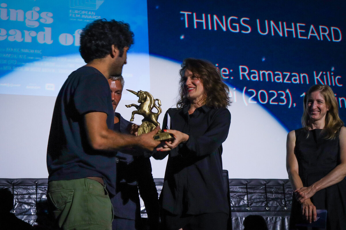 „Things Unheard Of“ von Ramazan Kılıç gewinnt das Goldene Einhorn in der Kategorie „Bester Kurzspielfilm 2024“ © (Bild: Alpinale/Lara Smith)