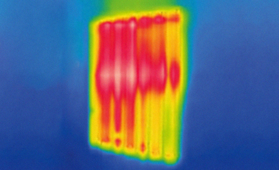 Thermografie von Philippe Rahm: »Climatic Apparel - About A Worker«