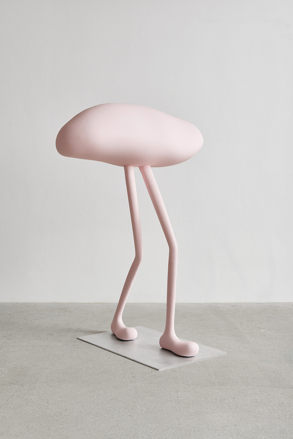 Erwin Wurm, "Mind Bubble Walking Pink", 2024, 230 × 165 × 125 cm, Aluminium, Farbe © Erwin Wurm / Bildrecht, Wien 2024 Foto: Markus Gradwohl