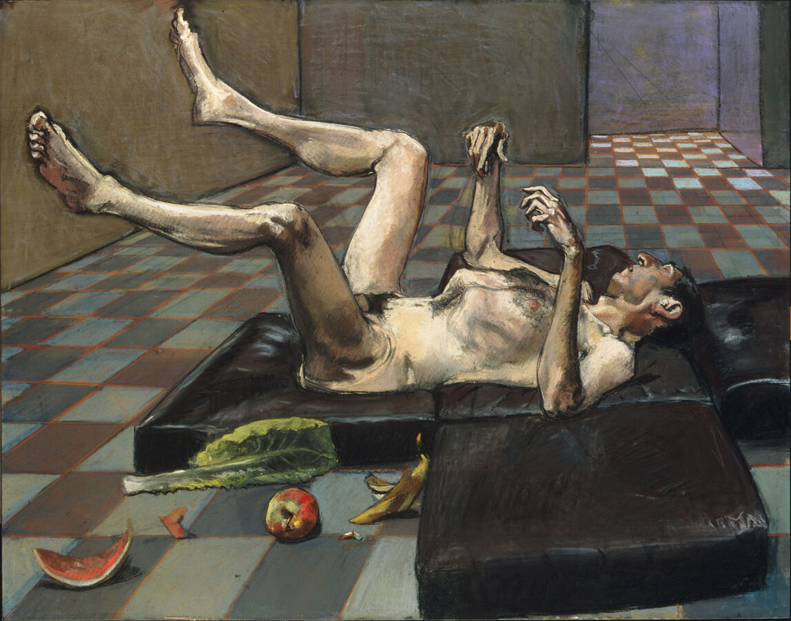 Paula Rego, Metamorphosing after Kafka, 2002, Pastell auf Papier auf Aluminium, 110 x 140 cm © Paula Rego. All rights reserved 2024 / Bridgeman Images, Courtesy Christen Sveaas' Art Foundation