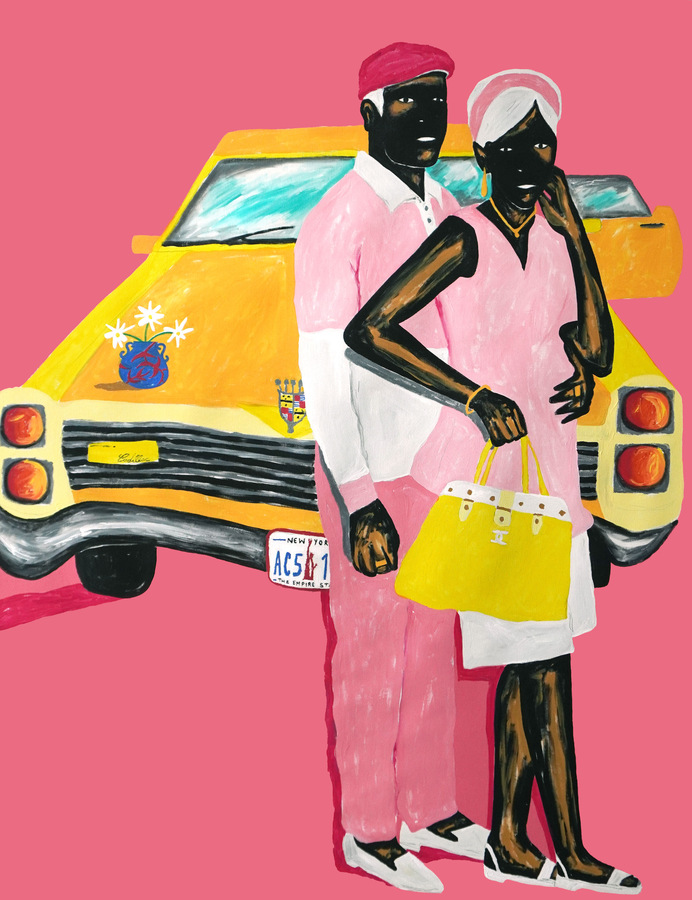 Zéh Palito, "Que Se Chama Amor", 2022, Acrylic on canvas, 162 x 125 cm, © beim Künstler / the artist, Courtesy the artist, Simões de Assis and Luce Gallery