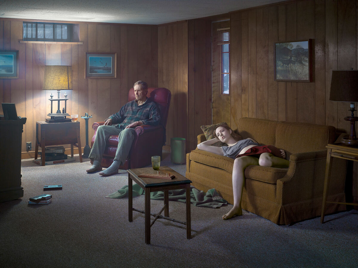 Gregory Crewdson, The Basement, From the series: Cathedral of the Pines, 2013-2014, Digital pigment print, The Albertina Museum, Vienna – Permanent loan, Private Collection © Gregory Crewdson
