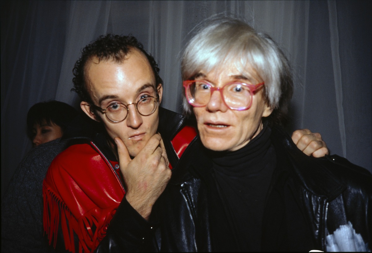 Nan Goldin Keith Haring & Andy Warhol at Palladium, 1985, © Nan Goldin, Courtesy Nan Goldin, New York