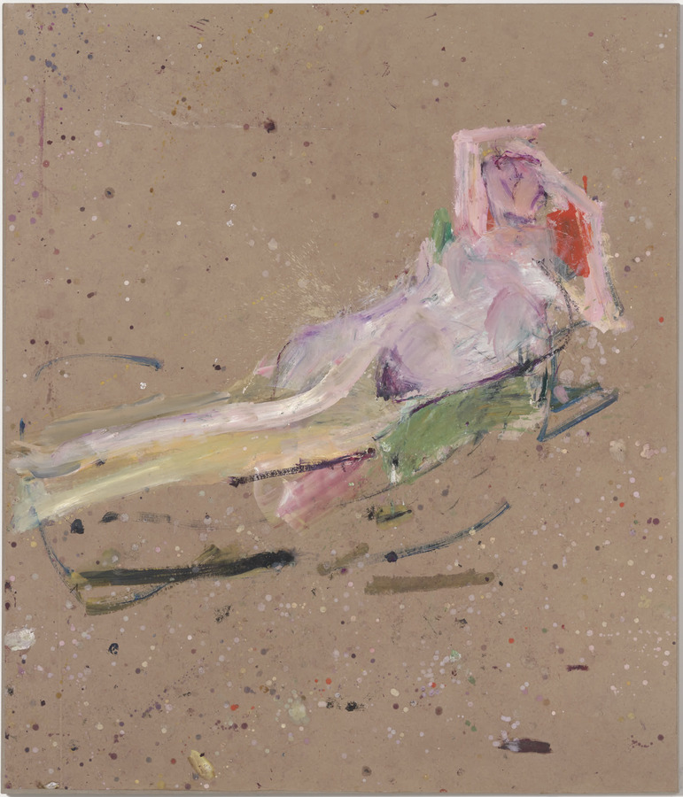 Martha Jungwirth, Maja III, from the Series Francisco de Goya, Maja (Maja III, aus der Serie Francisco de Goya, Maja), 2022, Oil on paper over canvas, 264.5 x 226.8 cm, Alkar Contemporary Collection (ACC), Bilbao © Martha Jungwirth, Bilbao, 2024, Photo Ulrich Ghezzi